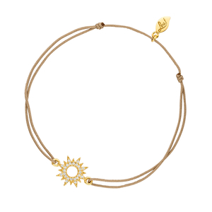Glcksarmband SPARKLING SUN, 18 K Gelbgold vergoldet