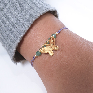 Glcksbndchen BUTTERFLY, Aventurin