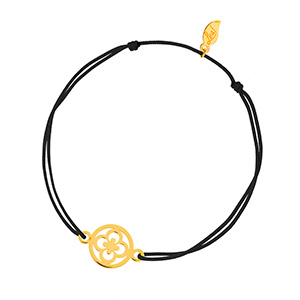 Glcksbndchen Clover, 14 K Gelbgold