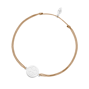 Glcksbndchen Disc CLOVER, Silber