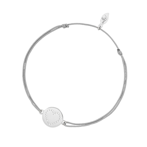 Glcksbndchen Disc HEART, Silber