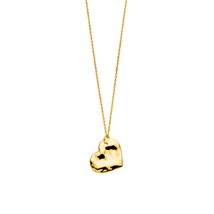 Halskette BIG HEART, 18 K Gelbgold vergoldet