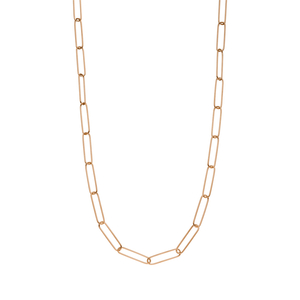 Halskette BIG SQUARE, 18 Karat Rosegold