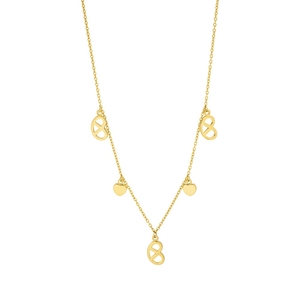 Halskette Brezn Charm, 18 K Gelbgold vergoldet