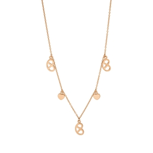Halskette Brezn Charm, 18 Karat Rosegold vergoldet