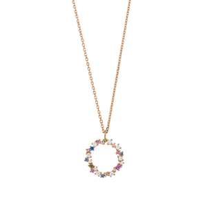 Halskette CANDY, 18 K Rosegold vergoldet