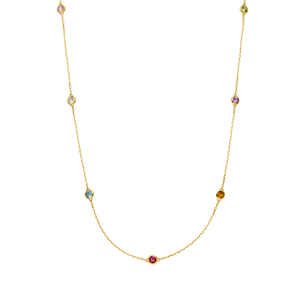 Halskette Fine Gems, 14K Gelbgold