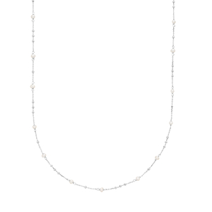 Halskette Flying Gems, Perle, 90cm, 925 Sterlingsilber