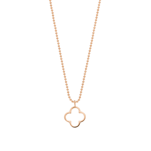 Halskette GENTLE CLOVER, 14 K Rosegold