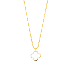 Halskette GENTLE CLOVER, 14 Karat Gelbgold