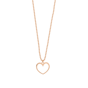 Halskette GENTLE HEART, 14 Karat Rosegold