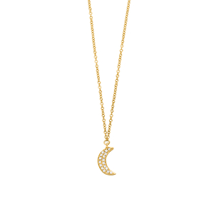 Halskette Halbmond, 18 Karat Gelbgold