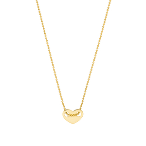 Halskette Heart, 14 Karat Gelbgold
