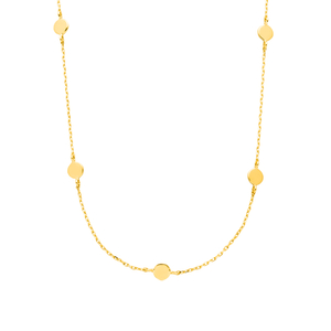 Halskette MINI Plates, 14 Karat Gelbgold