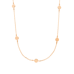 Halskette MINI Plates, 14 Karat Rosegold