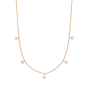 Halskette MY FIRST DIAMOND Charms, 14 Karat Rosegold