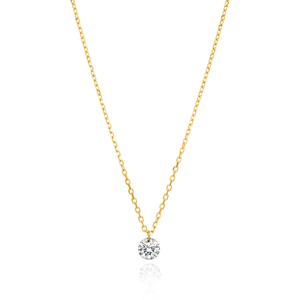 Halskette PURE Diamant, 18 Karat Gelbgold
