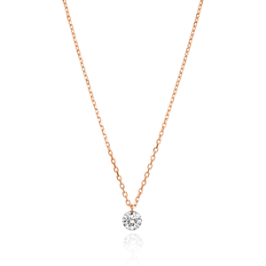 Halskette PURE Diamant, 18 Karat Rosegold