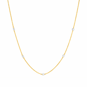 Halskette PURE Quintruple Diamant, 18 Karat Gelbgold