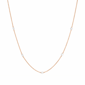 Halskette PURE Quintruple Diamant, 18 Karat Rosegold