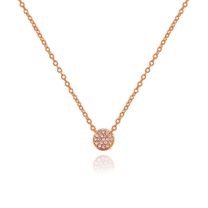 Halskette Pav mit Diamanten, 18 K Rosgold