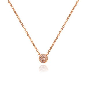 Halskette Pav mit Diamanten, 18 K Rosgold