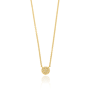 Halskette Pav mit Diamanten, 18 Karat Gelbgold