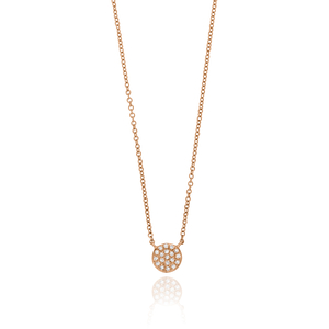 Halskette Pav mit Diamanten, 18 Karat Rosegold