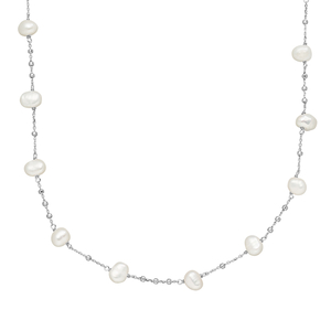 Halskette Perle, 925 Sterlingsilber