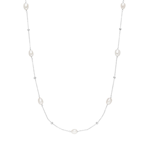 Halskette Perlen Basic, 925 Sterlingsilber
