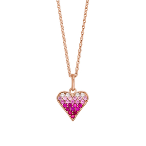 Halskette Pink Valentine, 18 K Rosegold vergoldet