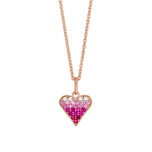 Halskette Pink Valentine, 18 Karat Rosegold vergoldet