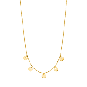 Halskette Platelet, 14 Karat Gelbgold
