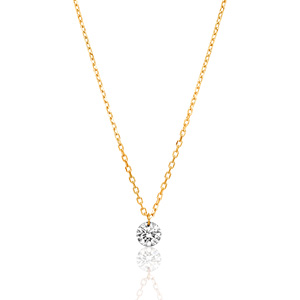 Halskette Pure Diamant, 18 K Gelbgold