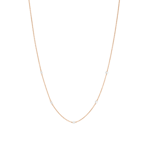 Halskette Pure Quintruple Diamant, 18K Rosegold
