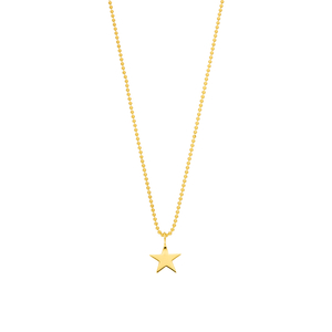 Halskette STAR, 14 Karat Gelbgold
