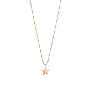 Halskette STAR, 14 Karat Rosegold