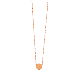 Halskette Slices, 18 Karat Rosegold vergoldet