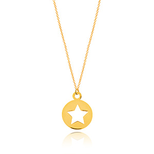 Halskette Star, 14K Gelbgold
