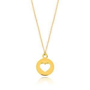 Halskette Heart, 14 Karat Gelbgold