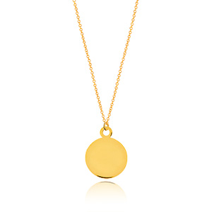 Halskette Plate, 14 Karat Gelbgold
