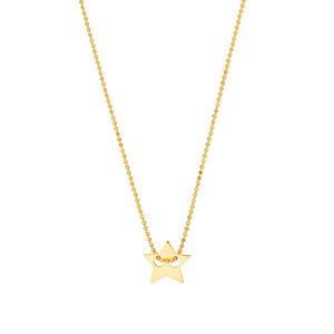 Halskette Star, 14 Karat Gelbgold
