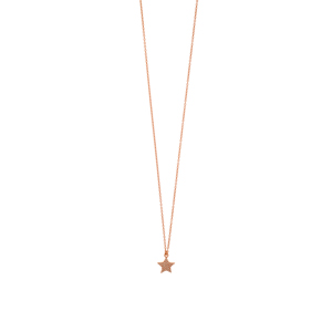 Halskette Stern, 18 K Rosegold vergoldet