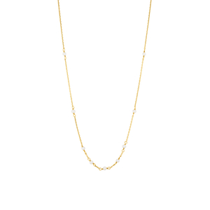 Halskette White Pearls, 14 K Gelbgold