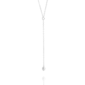 Halskette Y-Pure Diamant, 18K Weigold