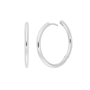 Klappcreolen Basic BOLD, 30 mm, 925 Sterlingsilber