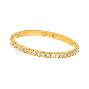 Memoryring, 18 K Gelbgold vergoldet