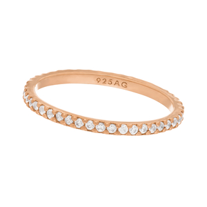 Memoryring, 18 K Rosegold vergoldet