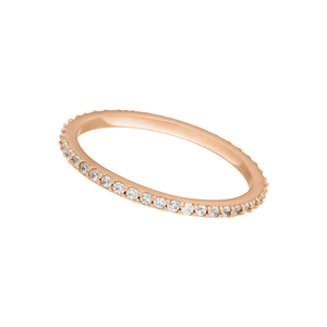 Memoryring, 18 K Rosegold vergoldet