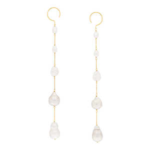 Ohrhnger Barock Pearls, 14K Gelbgold